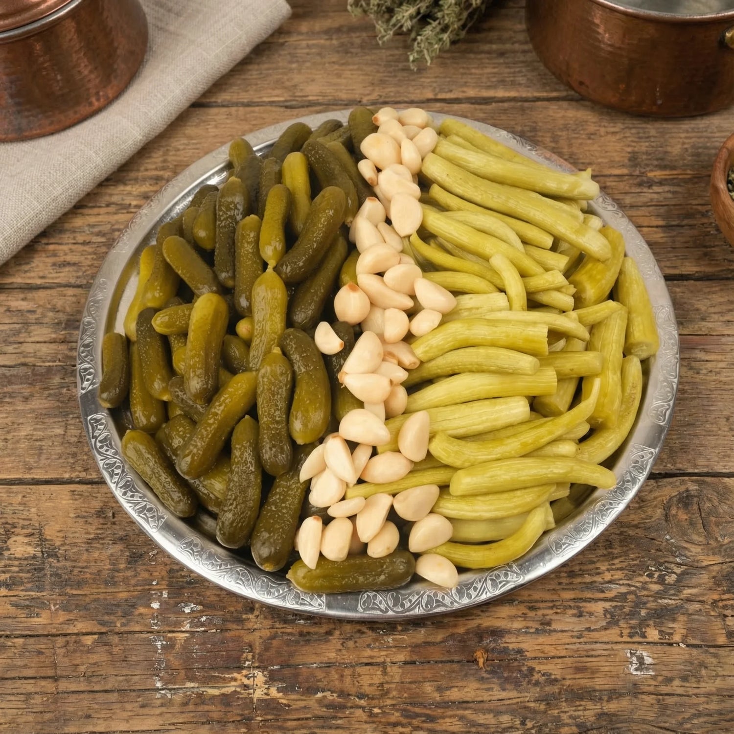 Acur + Kornişon Karışık Turşusu 5 Litre Yeni Mahsul Ev Yapımı