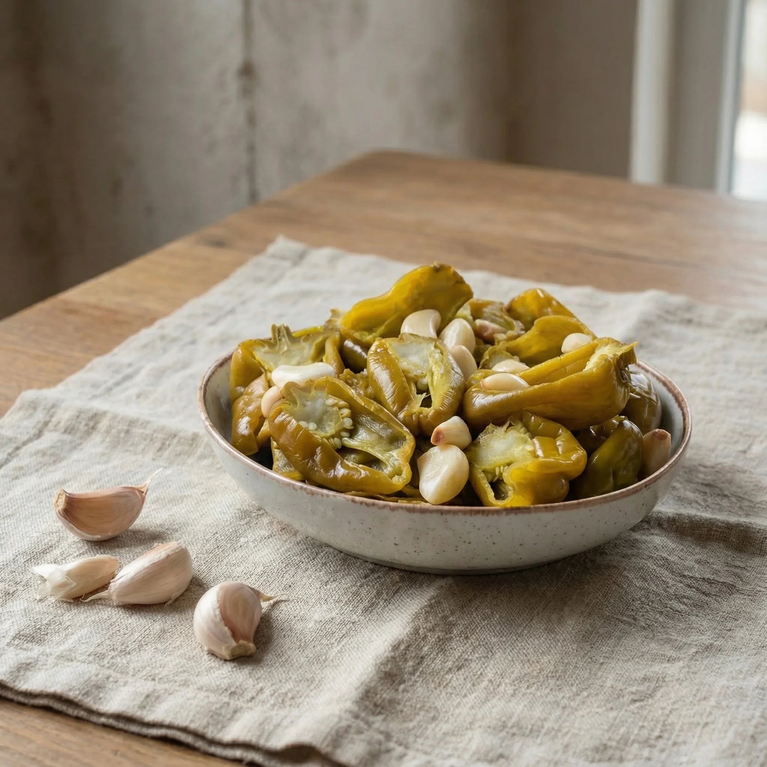 Acı Antep Biberi Turşusu 1700cc Cam Kavanoz – Gaziantep Usulü, Doğal & Katkısız