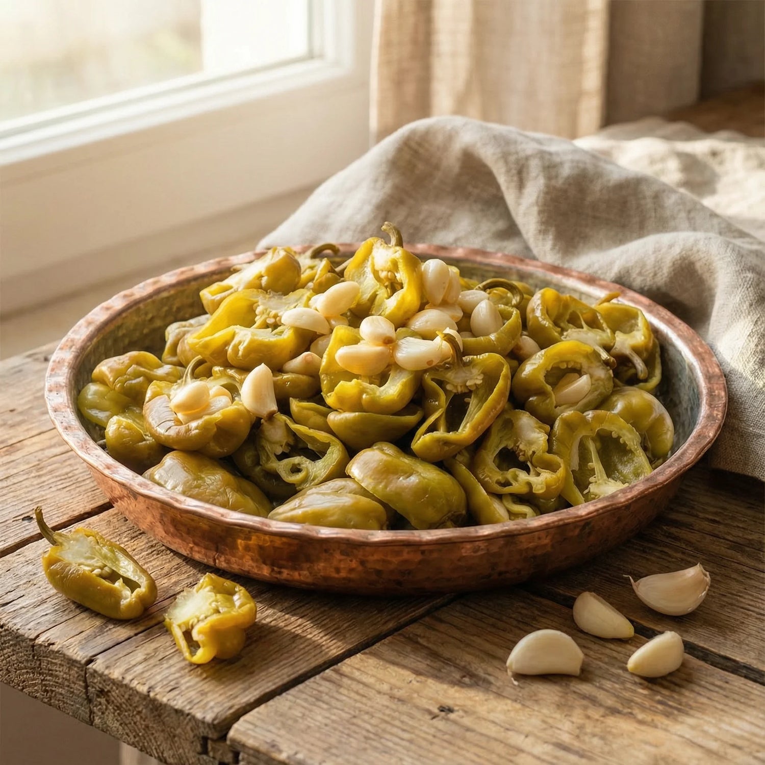 Acı Biber Turşusu 5 Litre Kavanoz – Gaziantep Usulü, Doğal & Katkısız