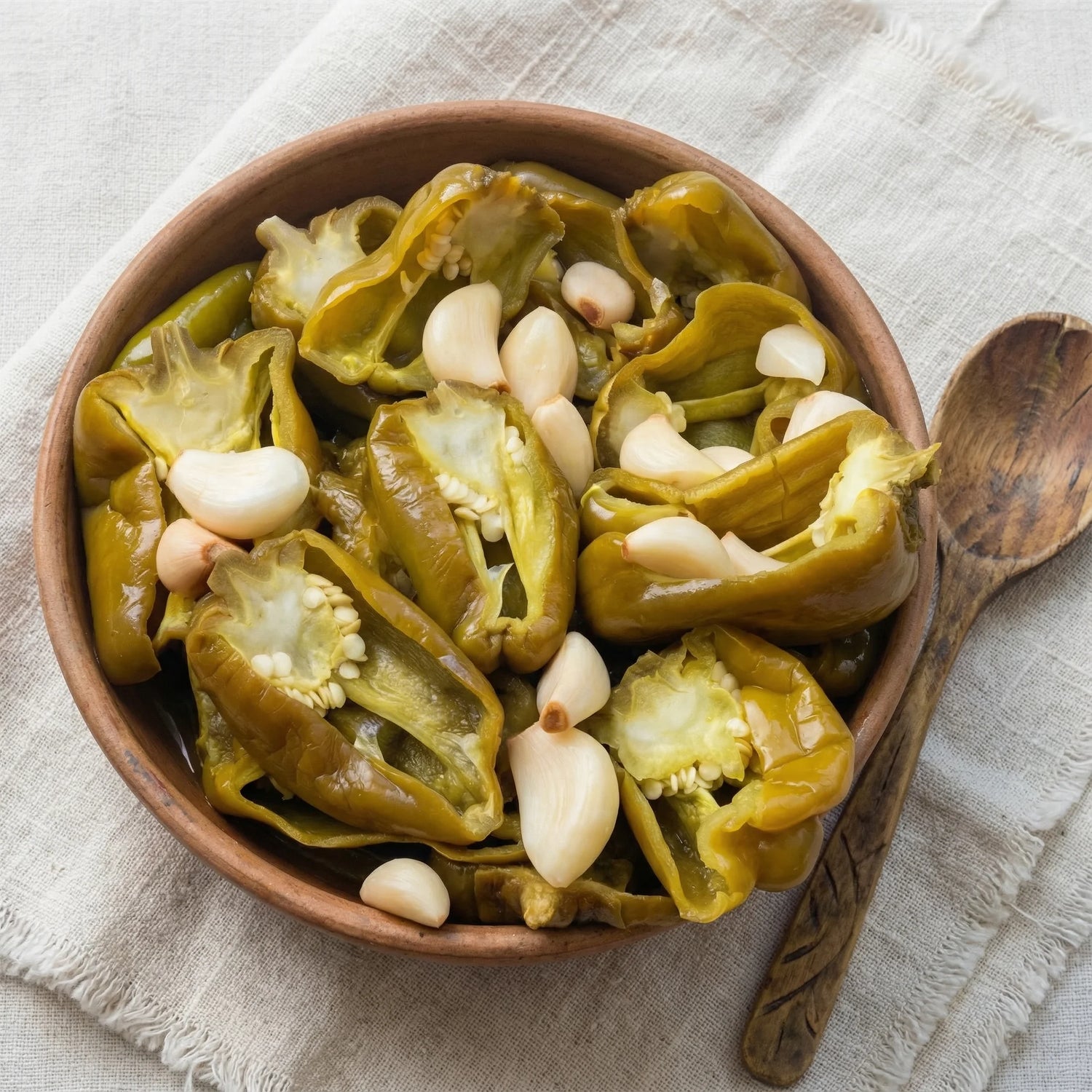 Az Acı Biber Turşusu 1700cc Cam Kavanoz – Ev Yapımı Antep Usulü