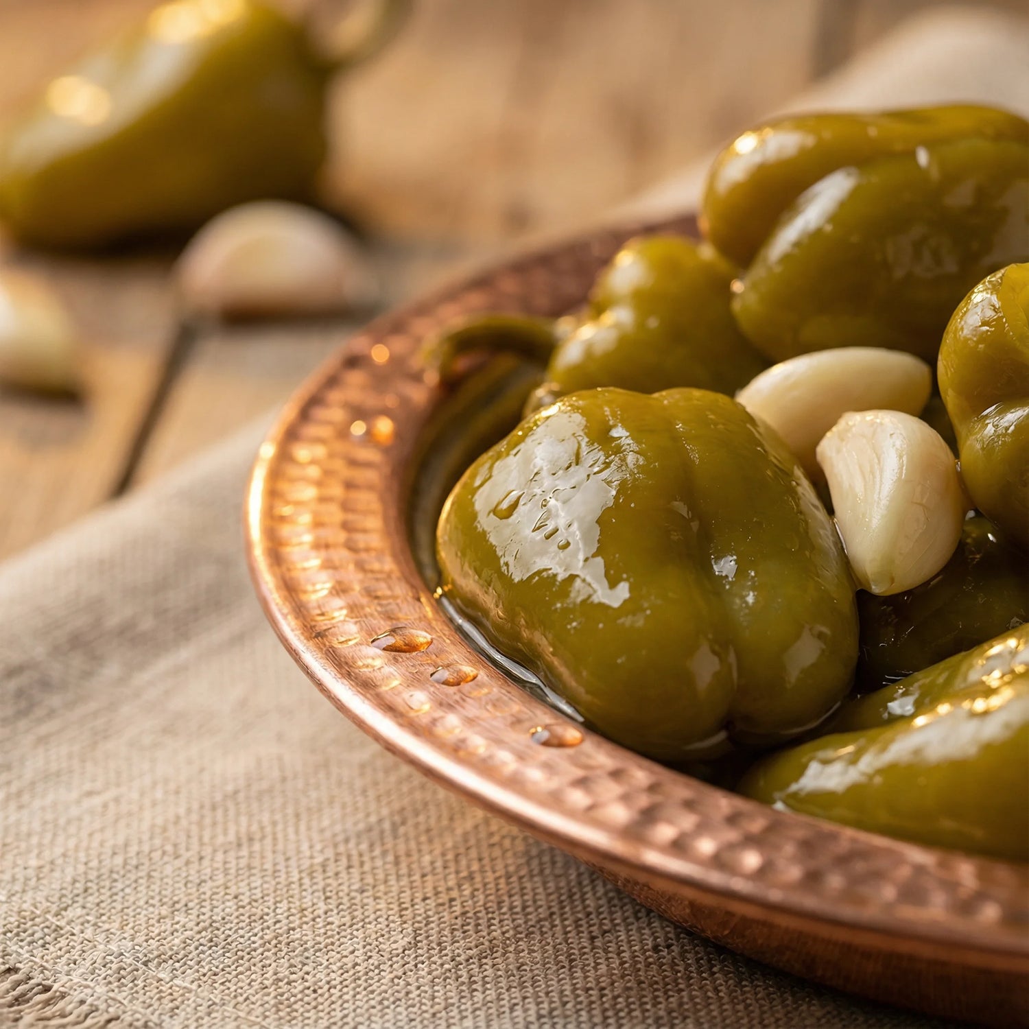 Az Acı Biber Turşusu 1700cc Cam Kavanoz – Ev Yapımı Antep Usulü