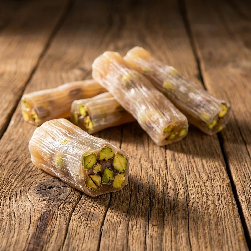 Fıstıklı Sade Lokum 500 g – Geleneksel Üretim, Bol Fıstıklı