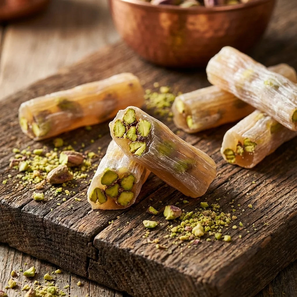 Fıstıklı Sade Lokum 500 g – Geleneksel Üretim, Bol Fıstıklı