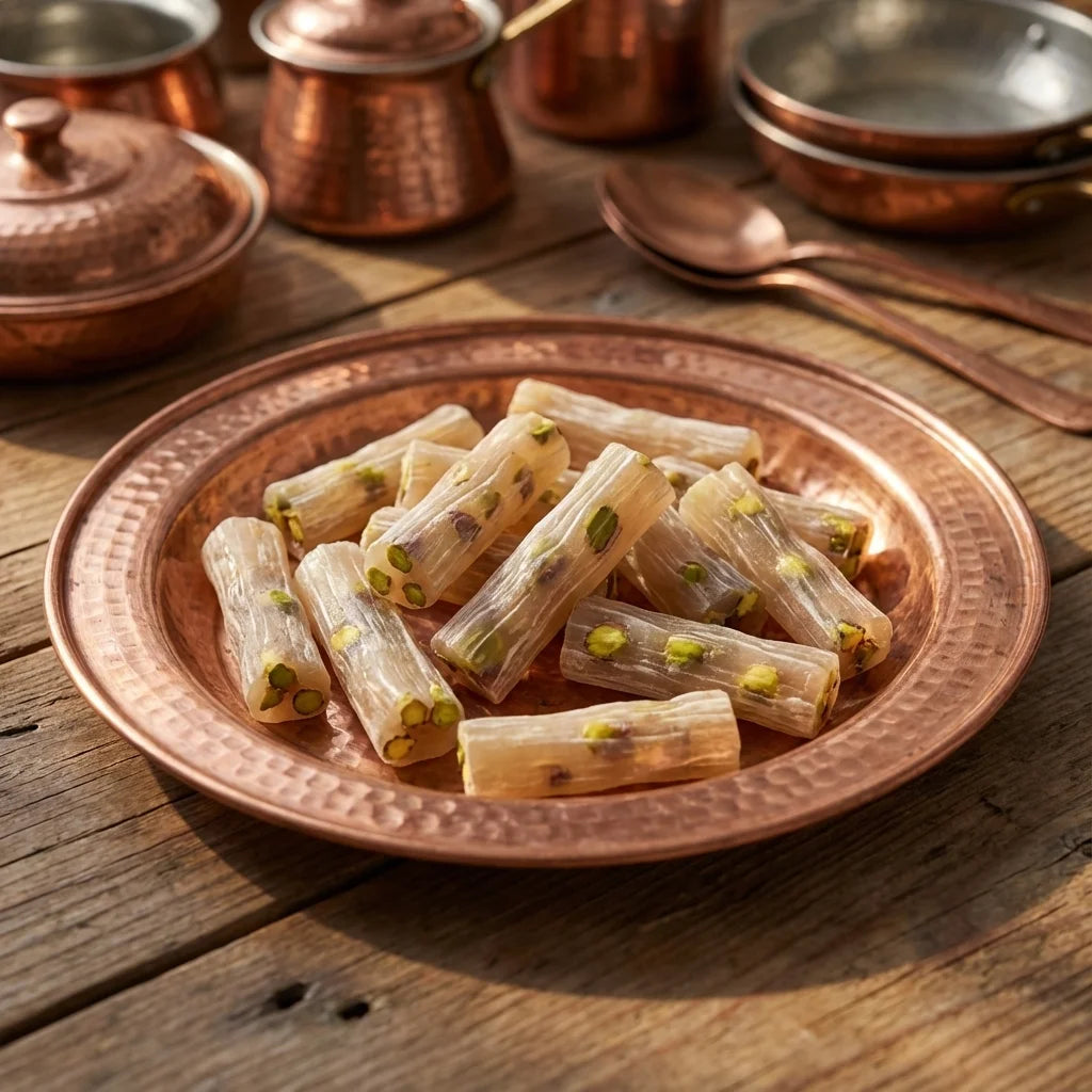 Fıstıklı Sade Lokum 500 g – Geleneksel Üretim, Bol Fıstıklı