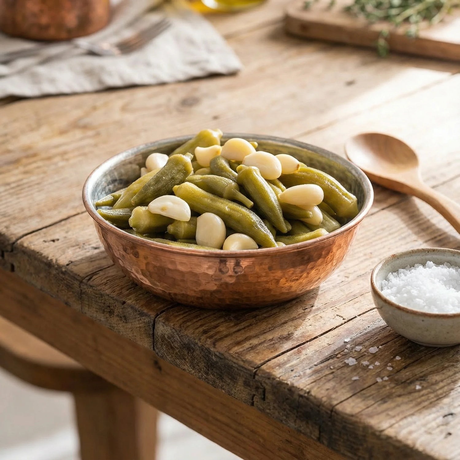 Ev Yapımı Bamya Turşusu | 1700cc Cam Kavanoz L Boy Yeni Mahsul