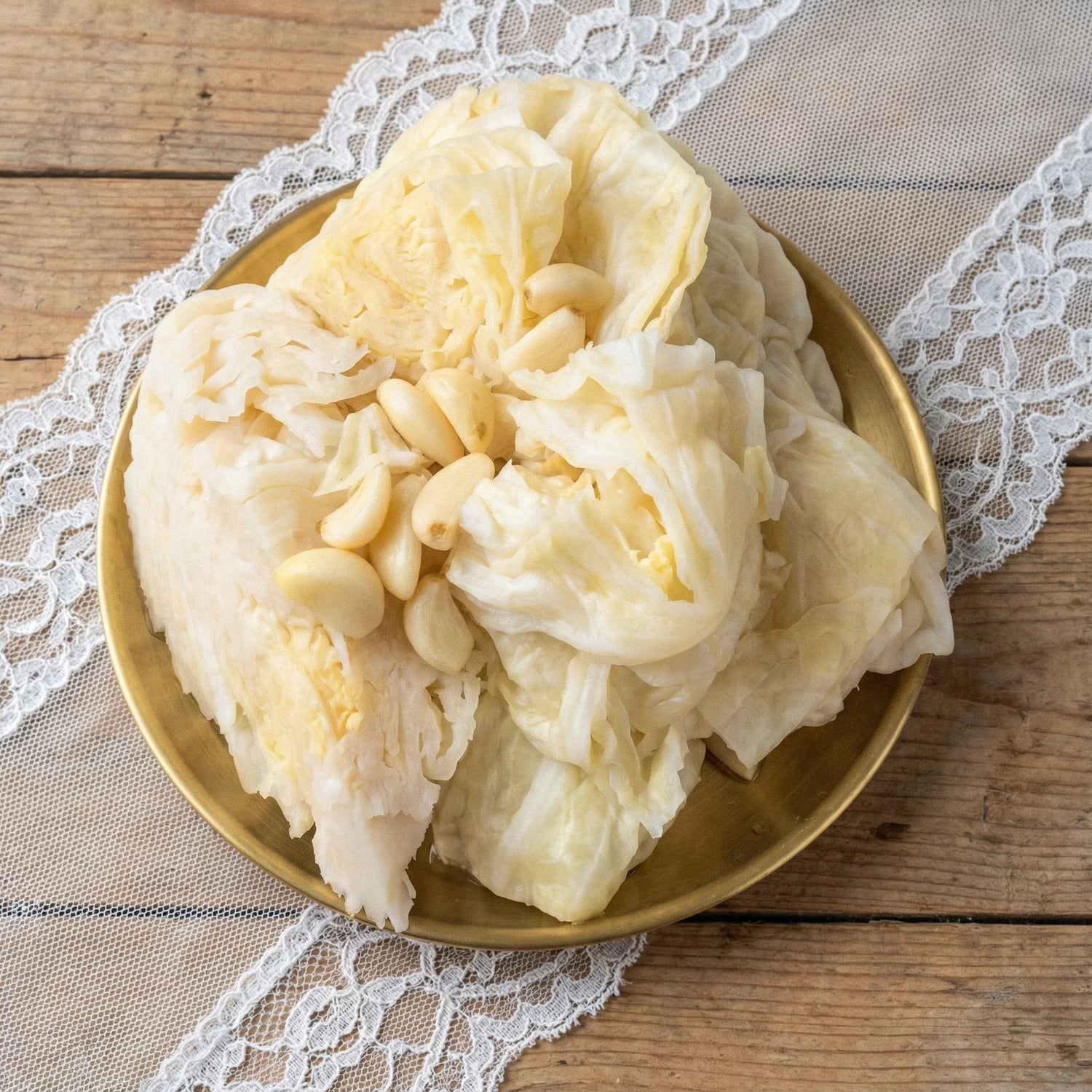 Beyaz Lahana Turşusu Ev Yapımı 5'Litrelik Kavanoz Yeni Mahsul