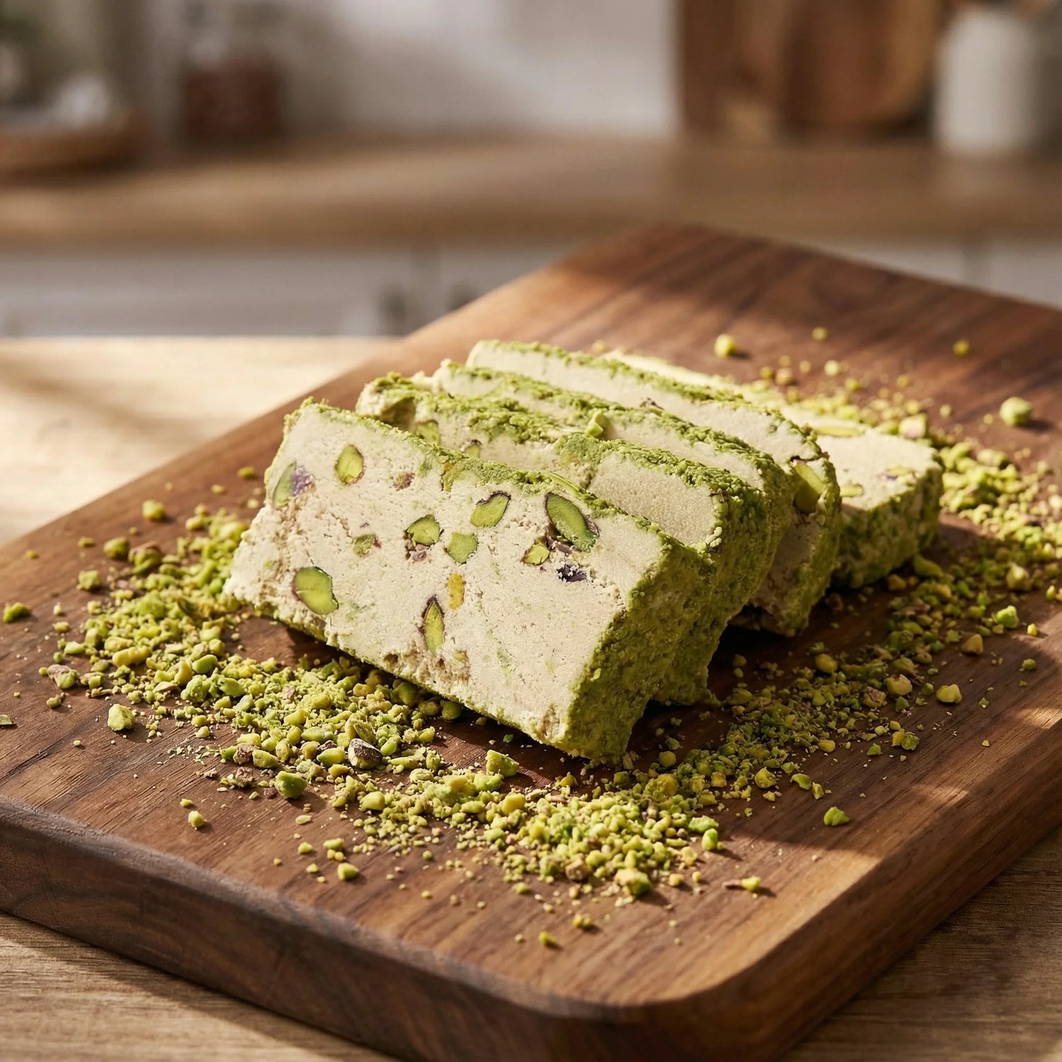 Fıstıklı Helva 500g – Gerçek Tahin ve Antep Fıstığının Katkısız Buluşması