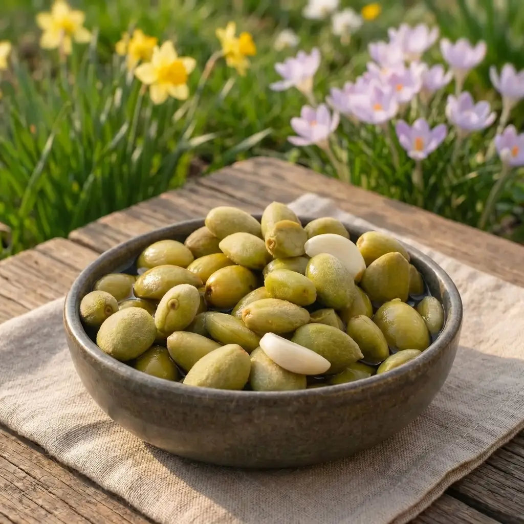 Antep Usulü Badem Çağlası Turşusu (Ev Yapımı)