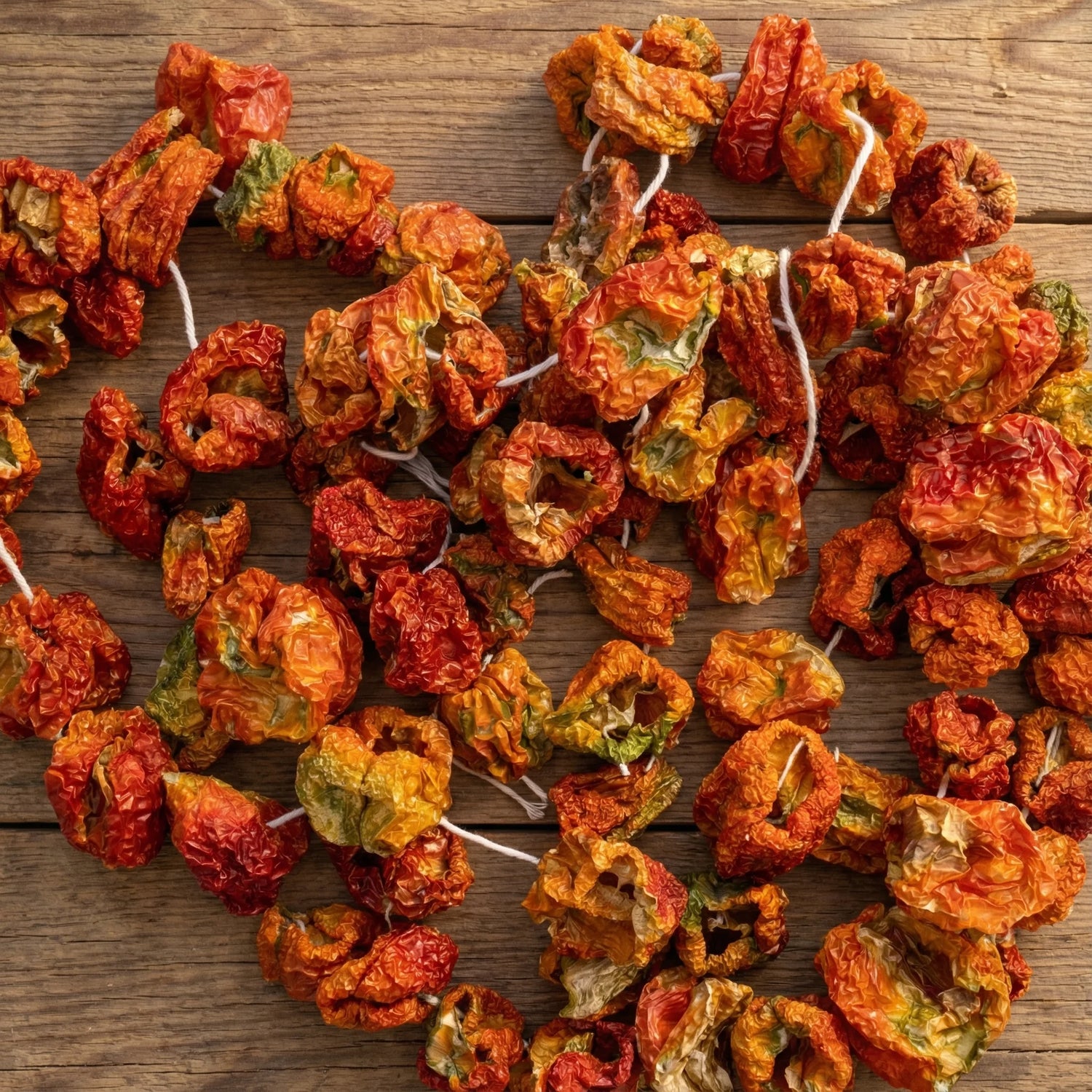 Dolmalık Acı Biber Kurusu – Antep Usulü Güneşte Kurutma | 1 Bağ