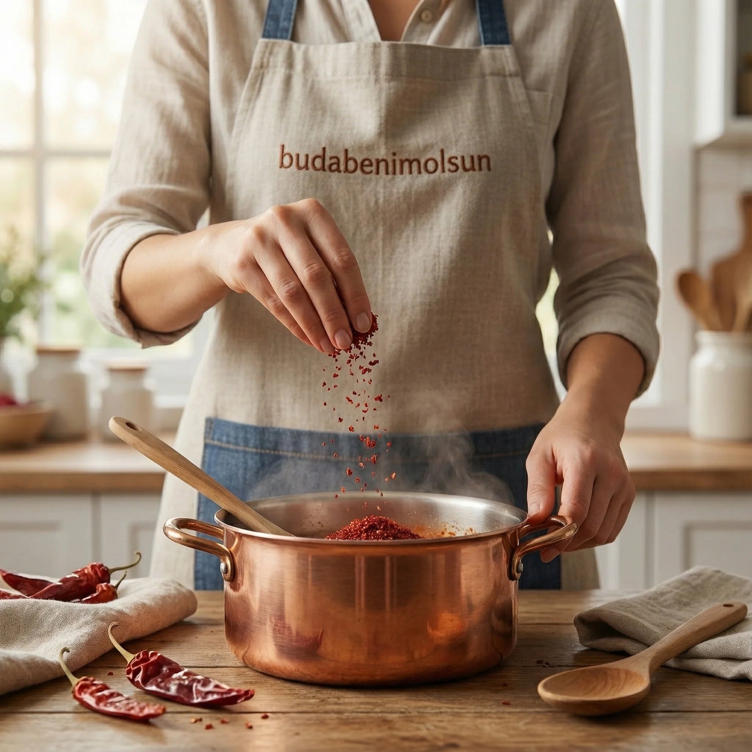 Yerli Acısız Pul Biber 250g – Gaziantep Usulü, Doğal ve Katkısız