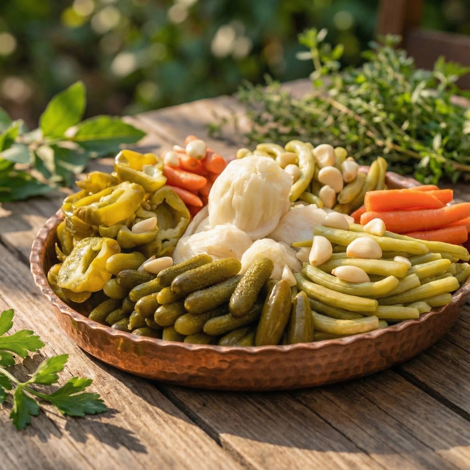 Acısız Karışık Turşu 5 Litre Pet Kavanoz – Ev Yapımı Antep Usulü