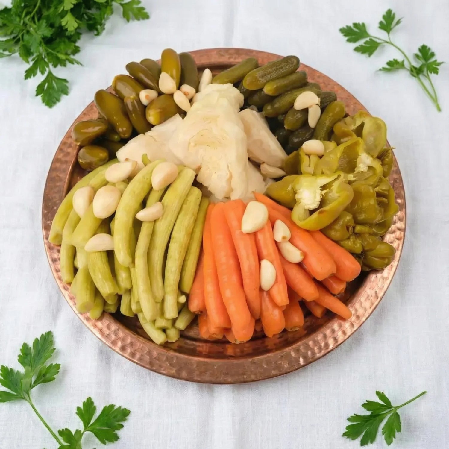 Acısız Karışık Turşu 5 Litre Pet Kavanoz – Ev Yapımı Antep Usulü