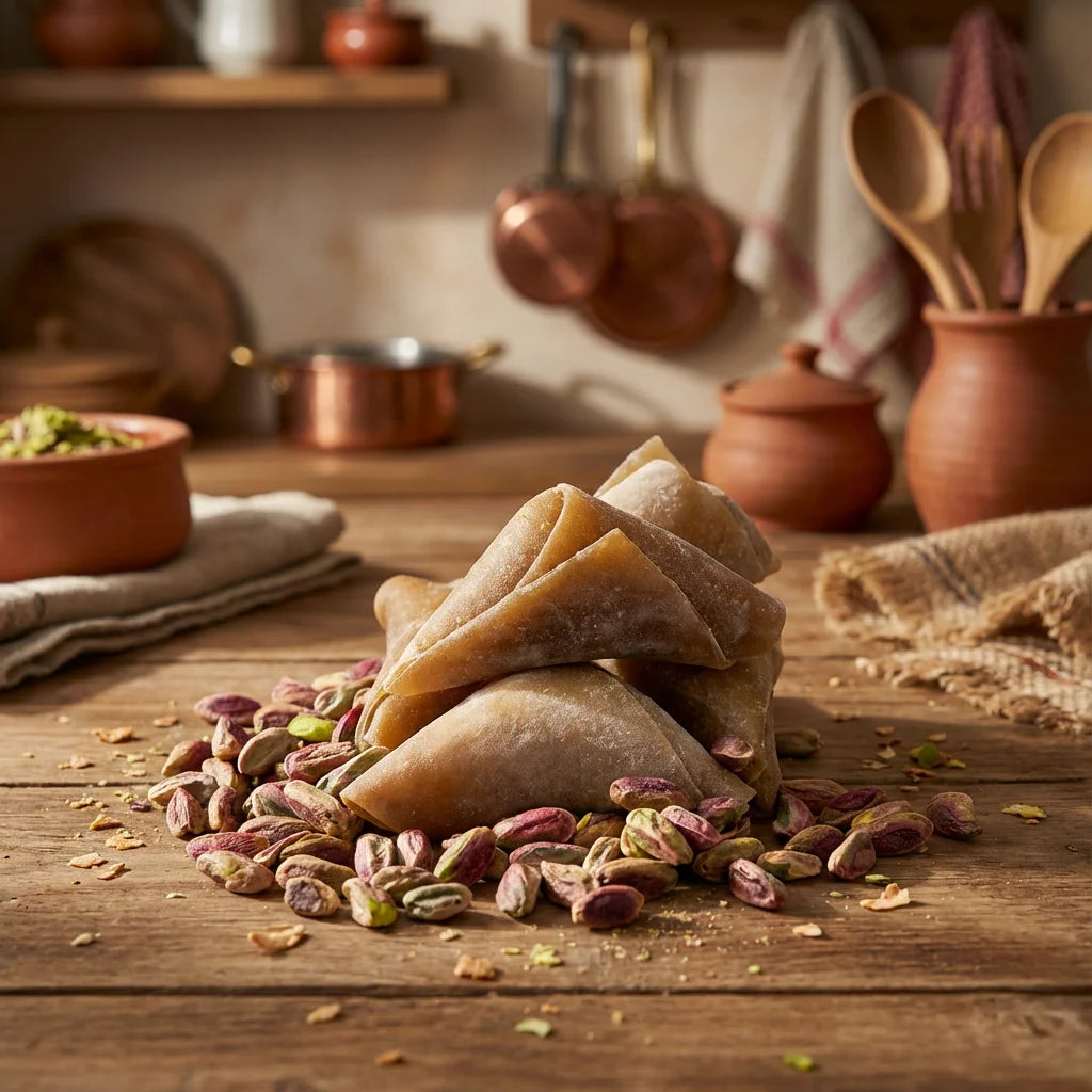 Üzüm Pekmezli Fıstıklı Lüks Muska 500 g – Geleneksel Lezzet, Bol Fıstıklı ve Katkısız