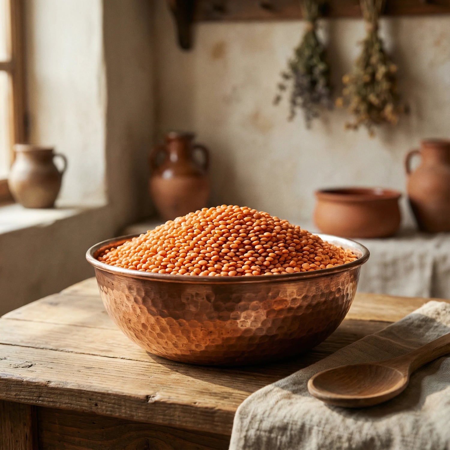 Yerli Kırmızı Gaziantep Mercimeği 1 Kg – Doğal, Temiz ve Katkısız