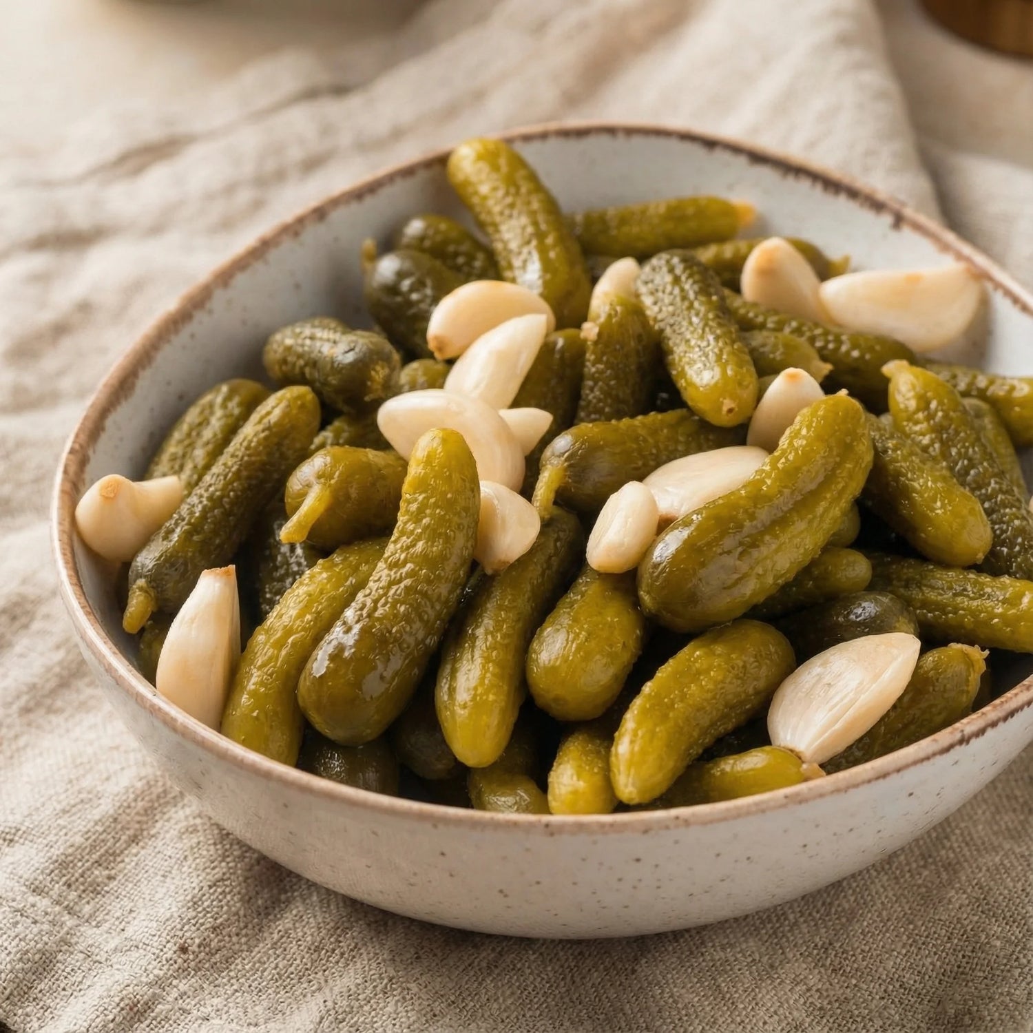 Acılı Kornişon Turşusu 1000cc Cam Kavanoz – Ev Yapımı Antep Usulü