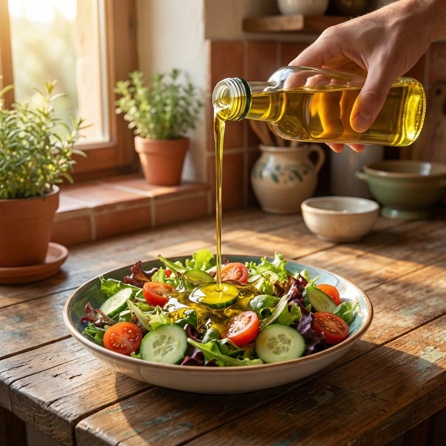Sızma Zeytinyağı 500ml Cam Şişe – Antep & Kilis Bahçelerinden Doğal Lezzet