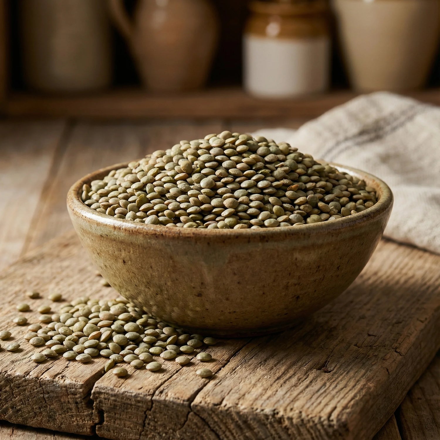 Yerli Yeşil Mercimek 1 Kg – Doğal, Temiz ve Katkısız