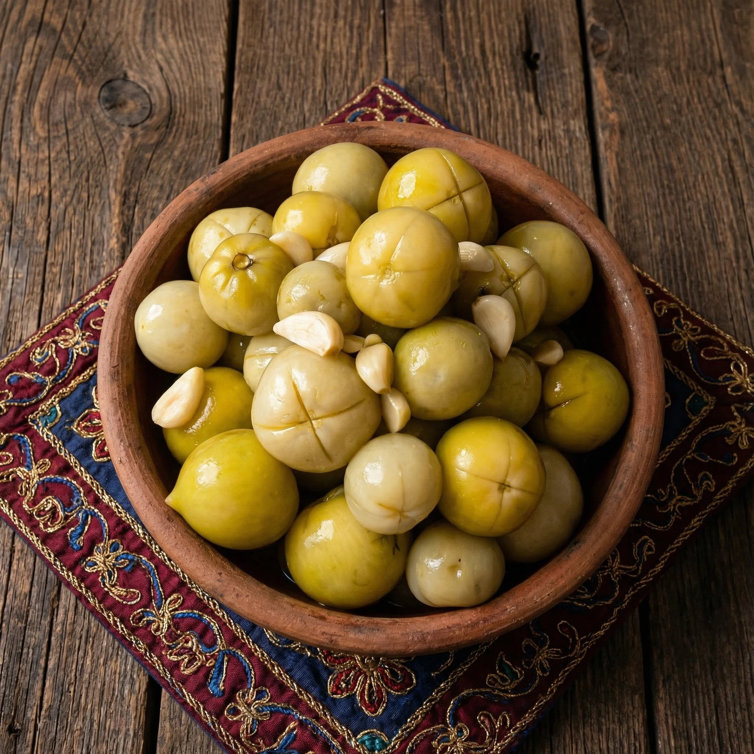 Çağla Domates Turşusu 1700cc Cam Kavanoz – Ev Yapımı Antep Usulü