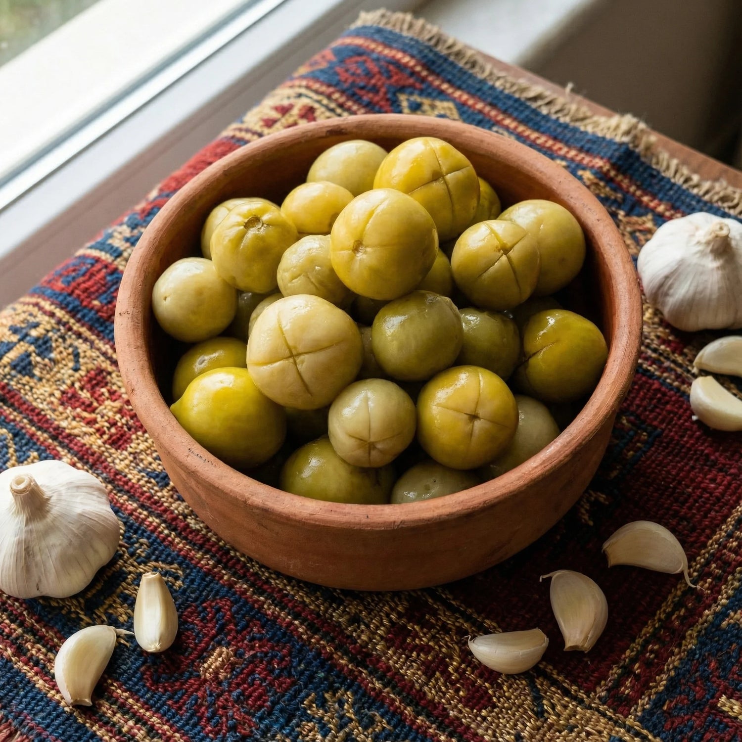 Çağla Domates Turşusu 1700cc Cam Kavanoz – Ev Yapımı Antep Usulü