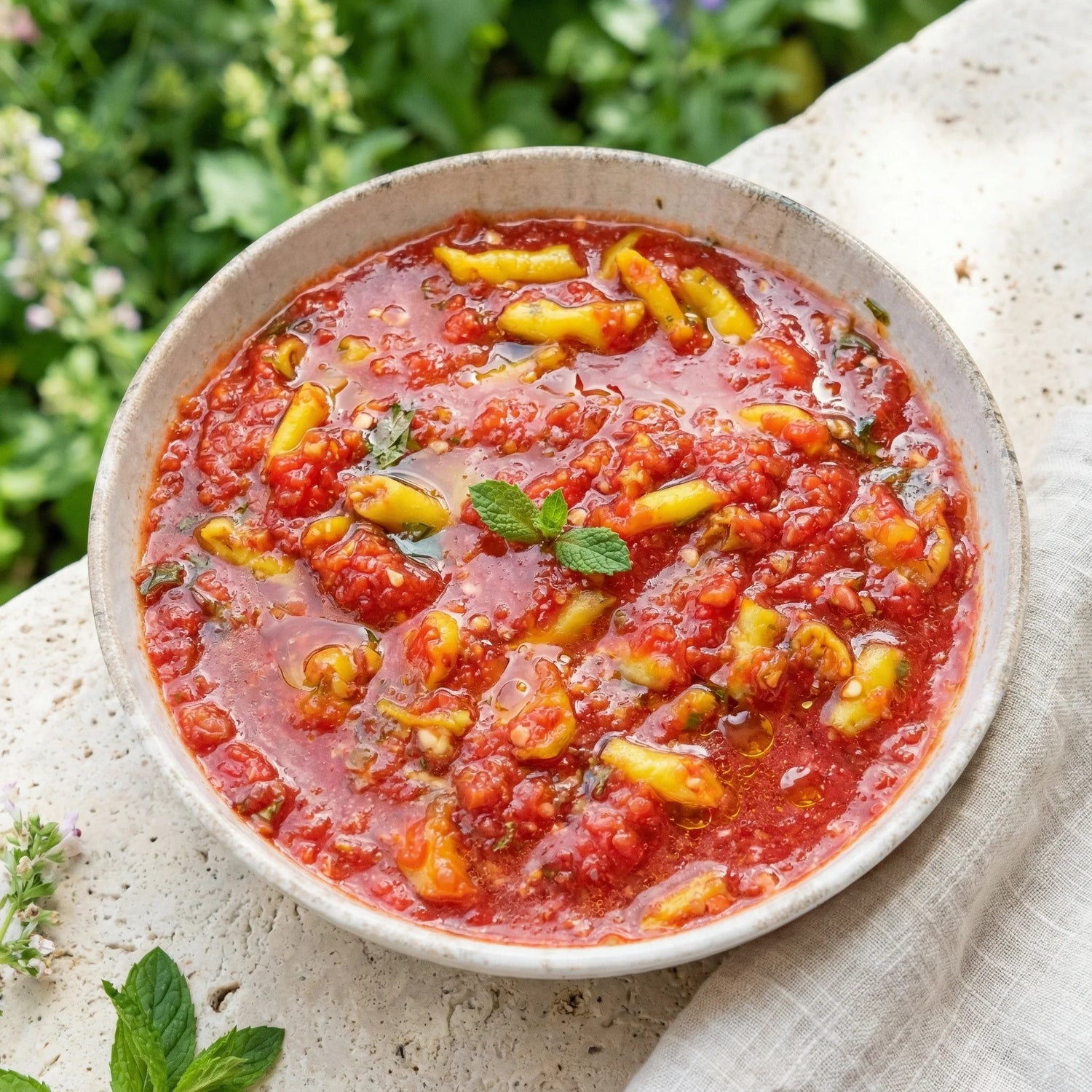 Ev Yapımı Az Acılı Domates Turşusu | 1700cc Cam Kavanoz L Boy – Yeni Mahsul