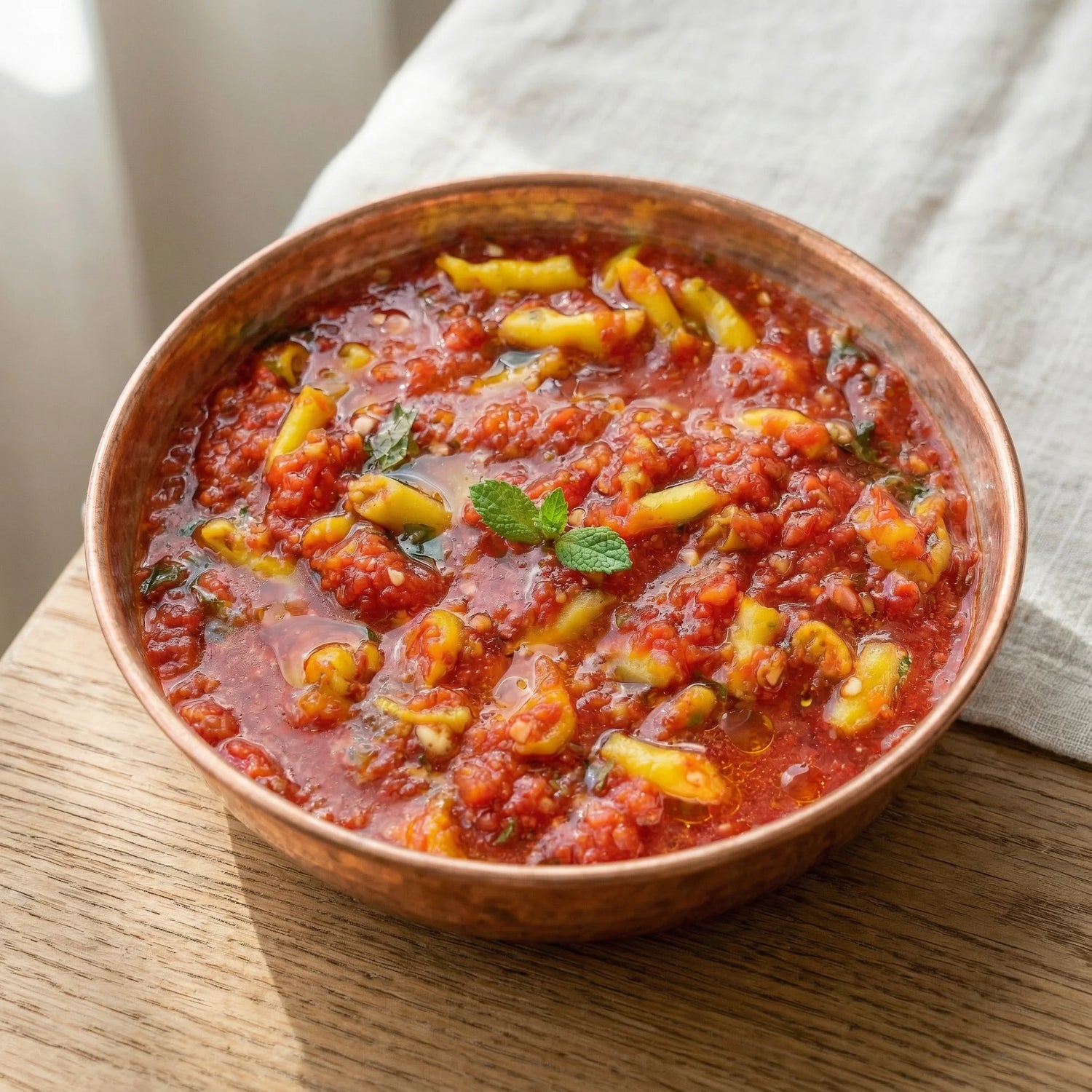 Acılı Domates Turşusu 5 Litre Pet Kavanoz – Ev Yapımı Antep Usulü