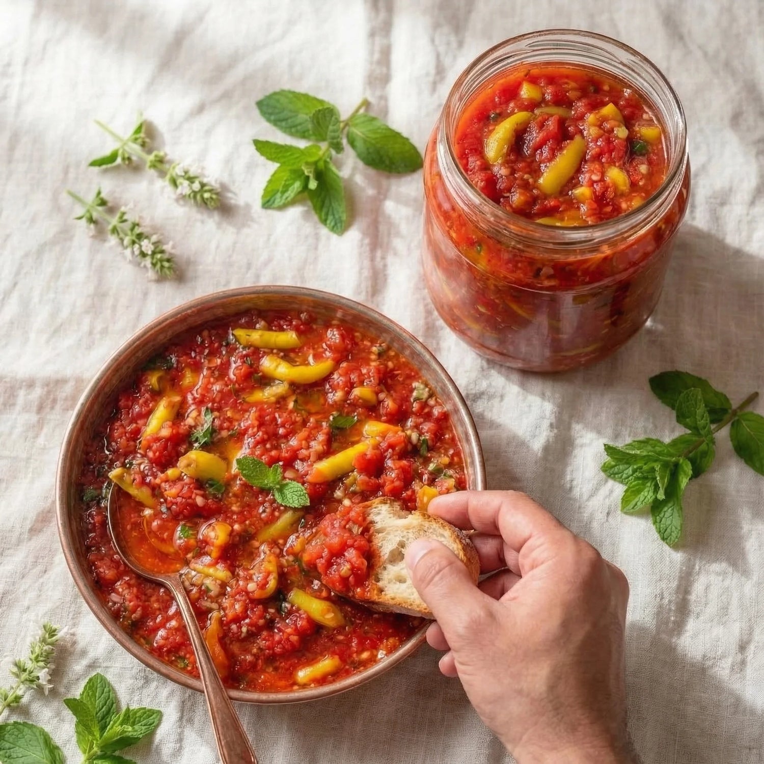 Ev Yapımı Acısız Domates Turşusu | 1700cc Cam Kavanoz L Boy –  Yeni Mahsul