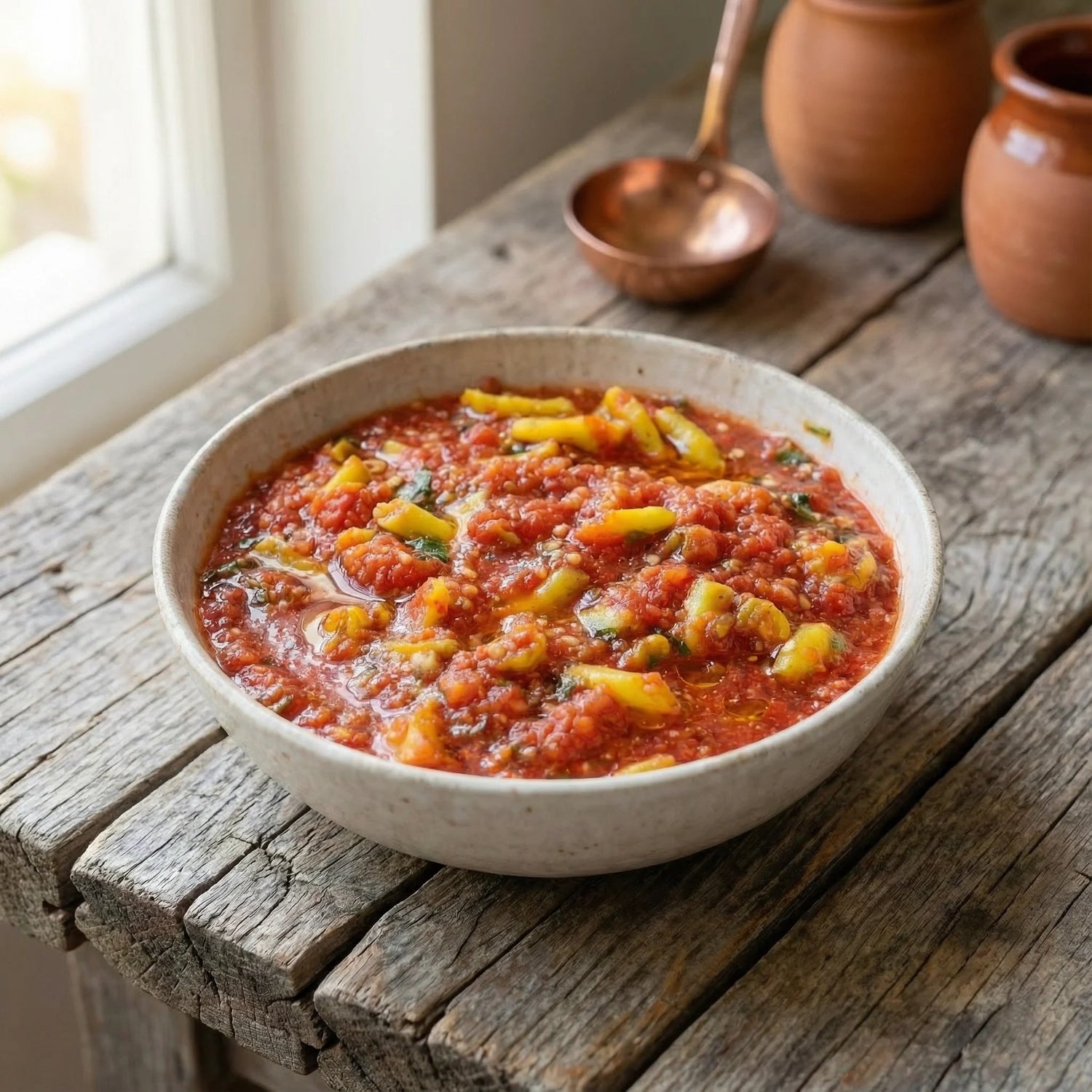 Az Acılı Domates Turşusu 5 Litre Pet Kavanoz – Ev Yapımı Antep Usulü