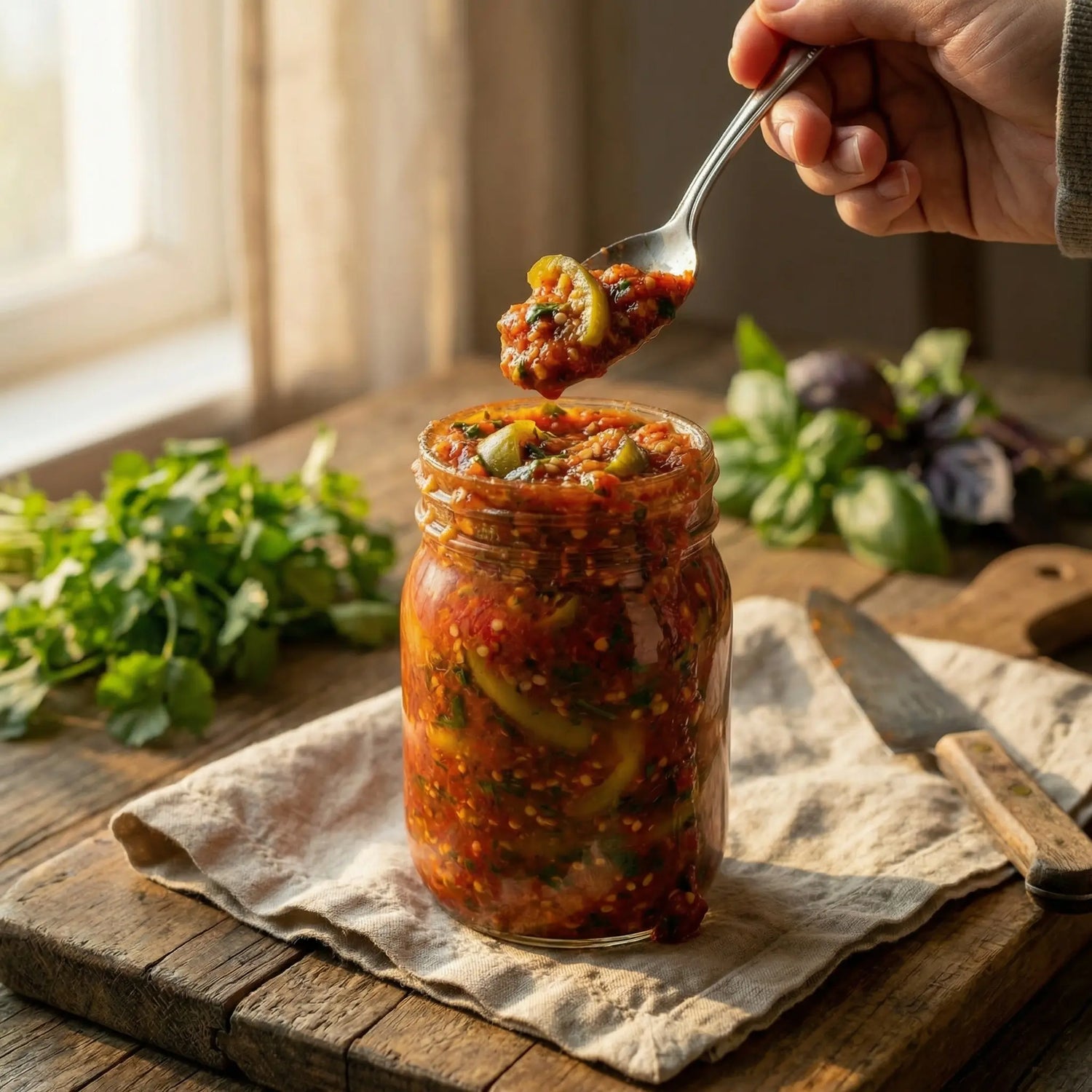 Ev Yapımı Az Acılı Domates Turşusu | 1700cc Cam Kavanoz L Boy – Yeni Mahsul