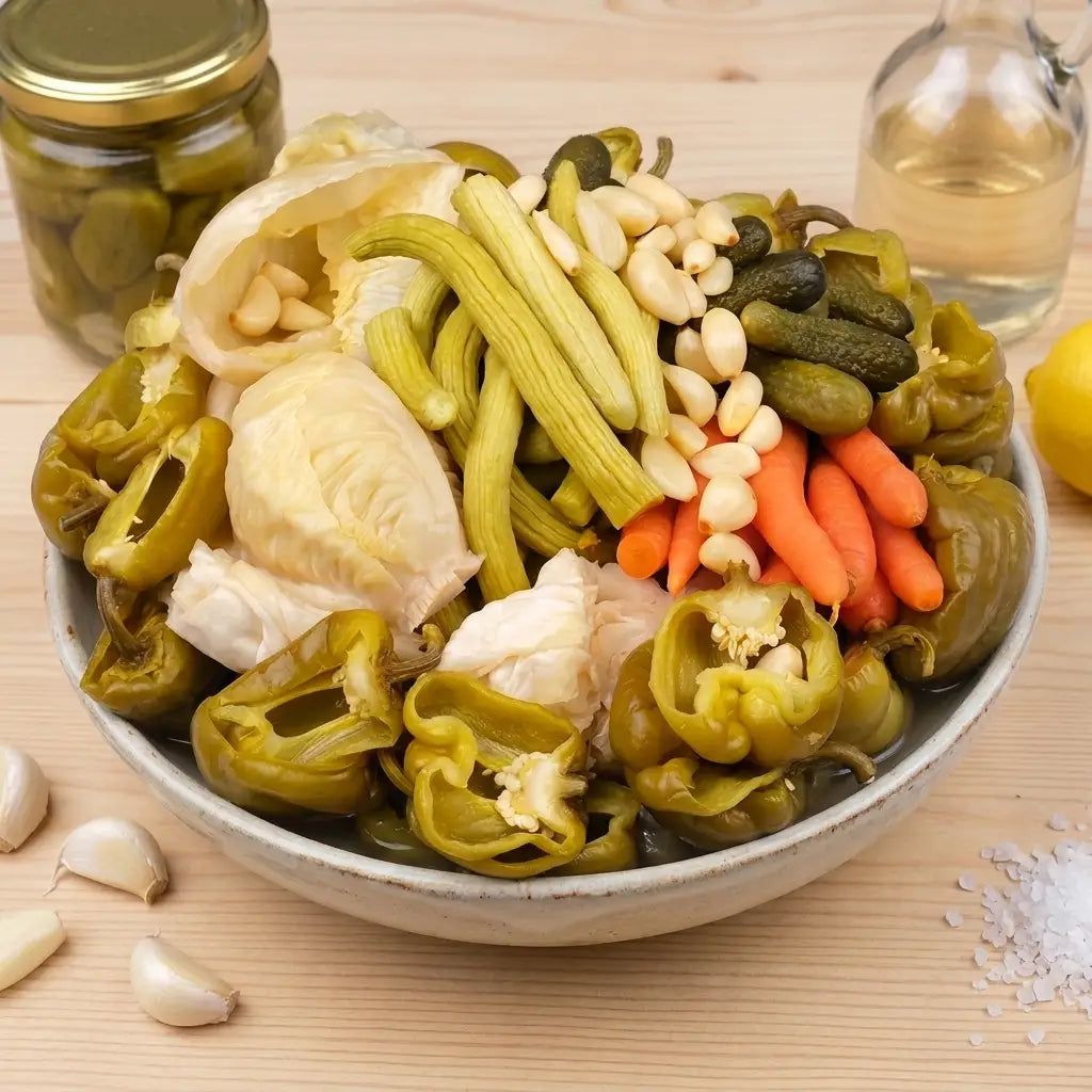 Acılı Karışık Turşu 5'Litre Kavanoz Yeni Mahsul