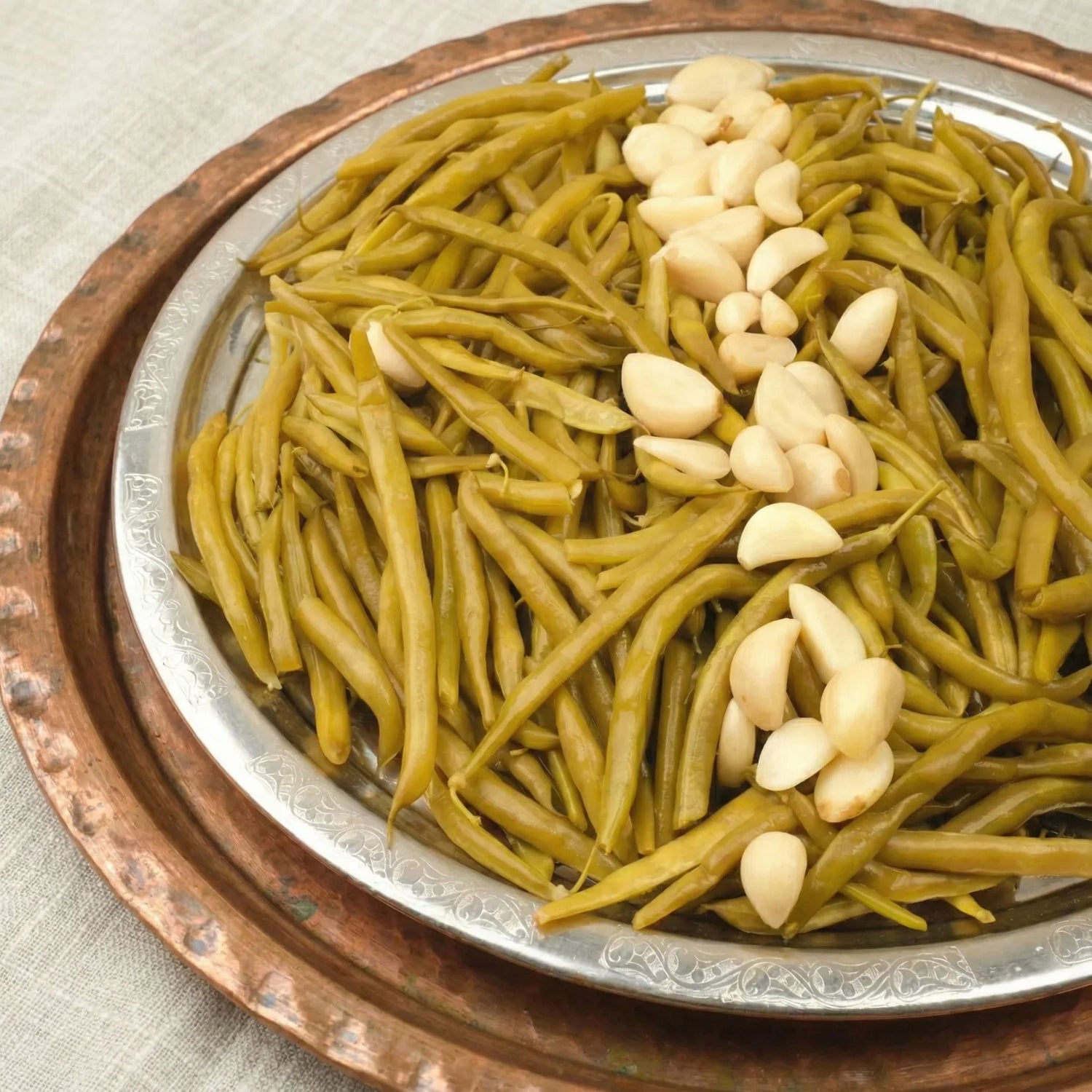 Fasulye Turşusu 1000cc Cam Kavanoz – Ev Yapımı Antep Usulü