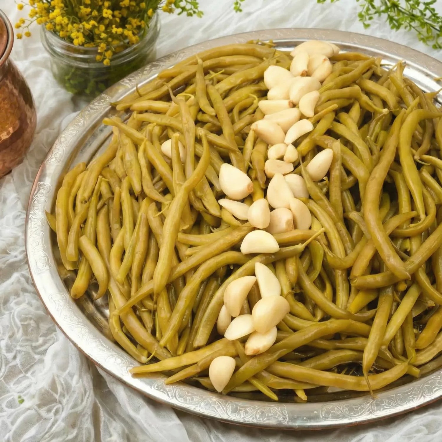 Fasulye Turşusu 5 Litre Pet Kavanoz – Ev Yapımı Antep Usulü (Acısız)