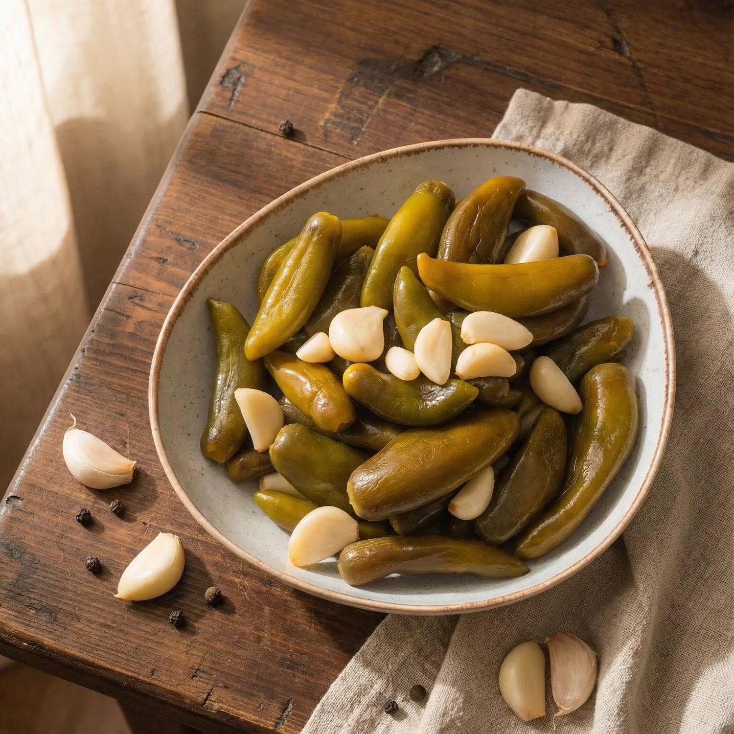 Jalapeno Turşusu 1700cc Cam Kavanoz – Ev Yapımı Antep Usulü (Dilimlenmemiş)