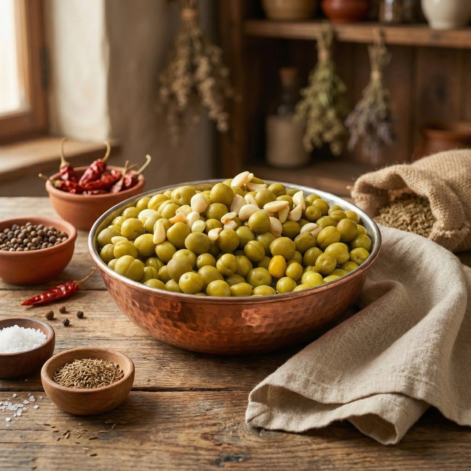 Kayısı Çağlası Turşusu 1000cc Cam Kavanoz – Ev Yapımı Antep Usulü Çıtır Lezzet