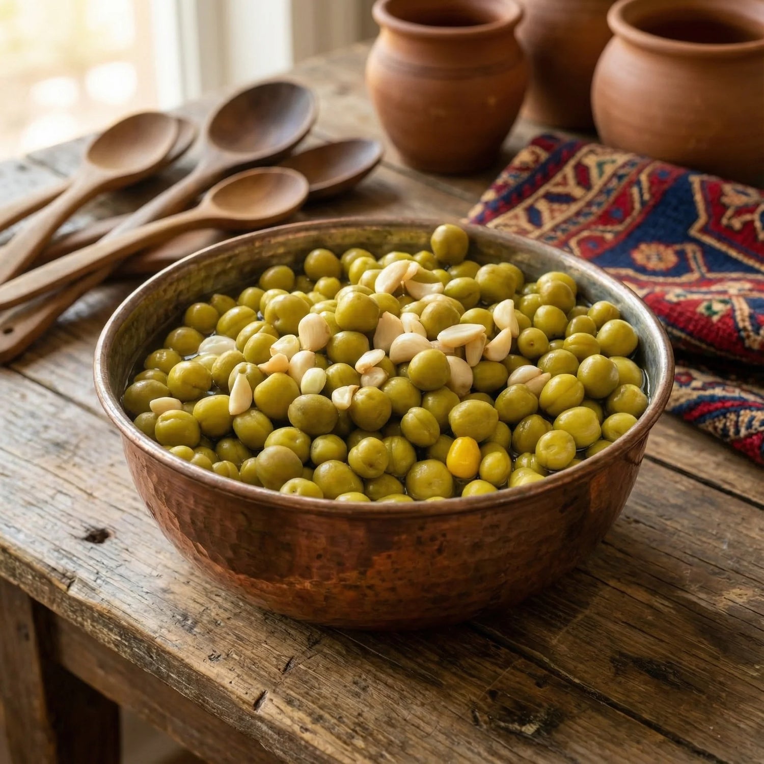 Kayısı Çağlası Turşusu 1000cc Cam Kavanoz – Ev Yapımı Antep Usulü Çıtır Lezzet