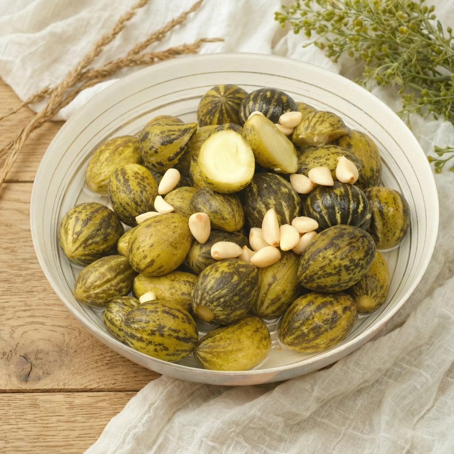 Kelek Turşusu 1000cc Cam Kavanoz – Ev Yapımı Gaziantep Usulü