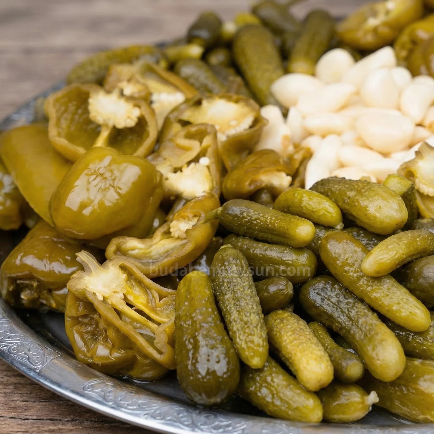 Acı Biber + Kornişon Karışık Turşusu 5 Litre – Gaziantep Usulü, Doğal & Katkısız