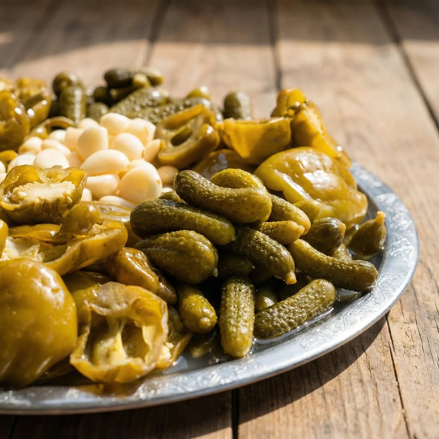 Acı Biber + Kornişon Karışık Turşusu 5 Litre – Gaziantep Usulü, Doğal & Katkısız