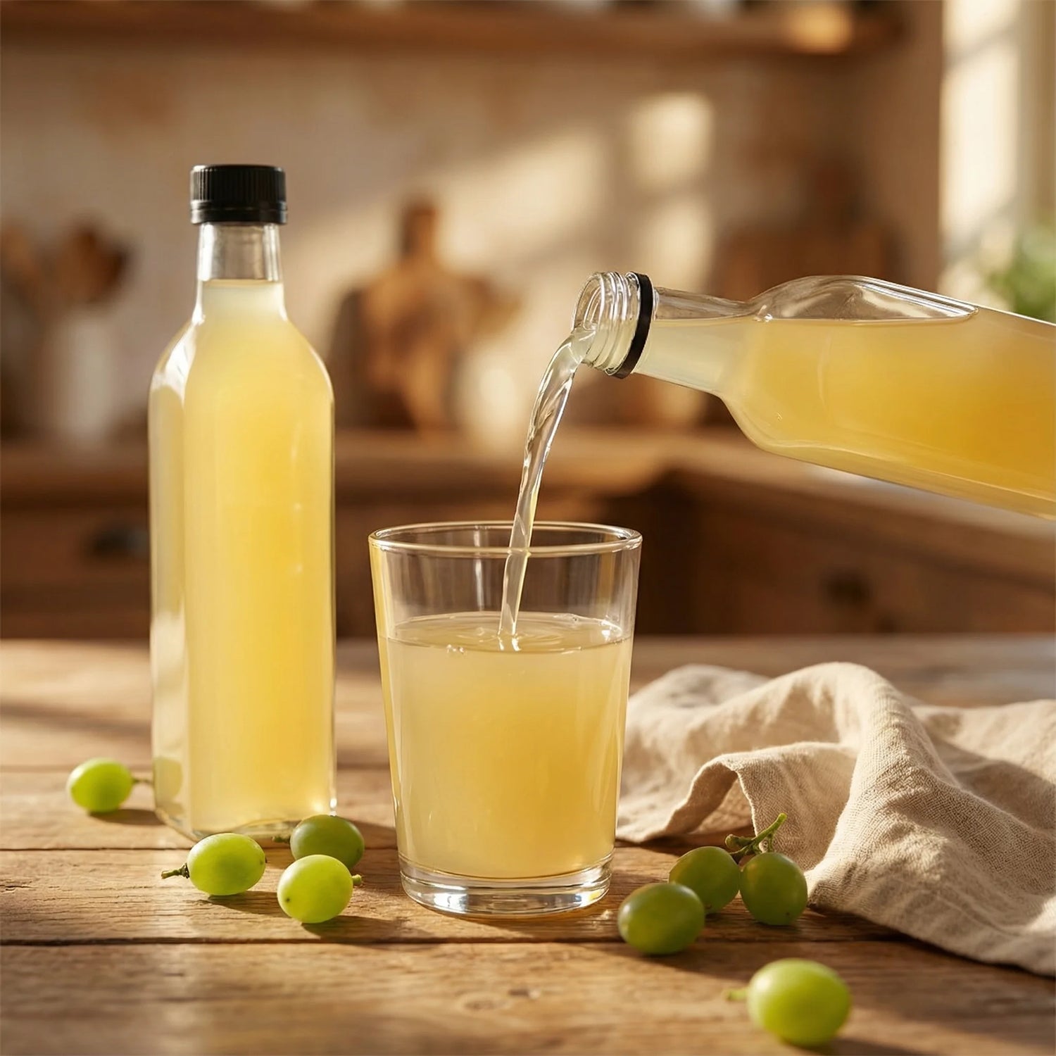 Koruk Suyu 500ml Cam Şişe – Hakiki Doğal Antep Usulü