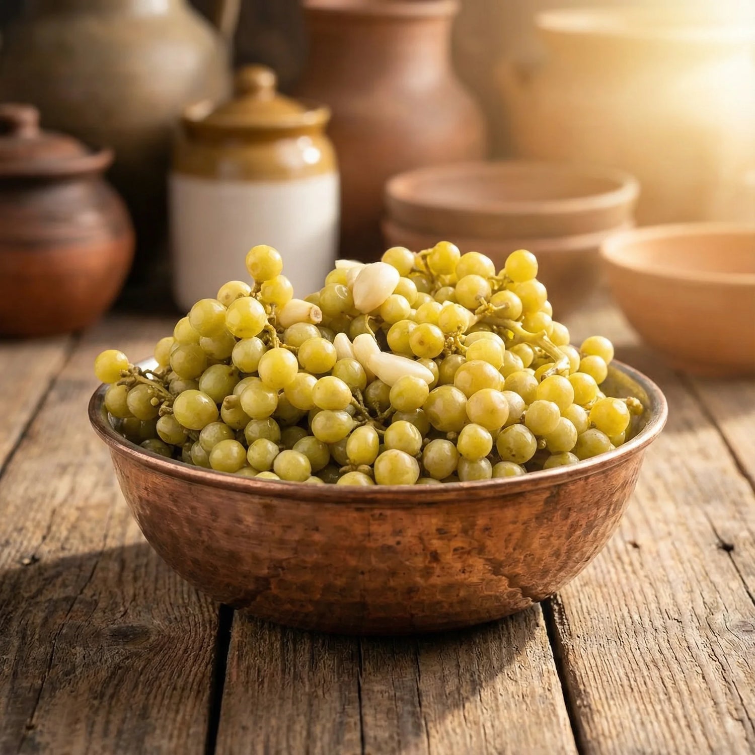 Koruk Turşusu 1000cc Cam Kavanoz – Ev Yapımı Antep Usulü