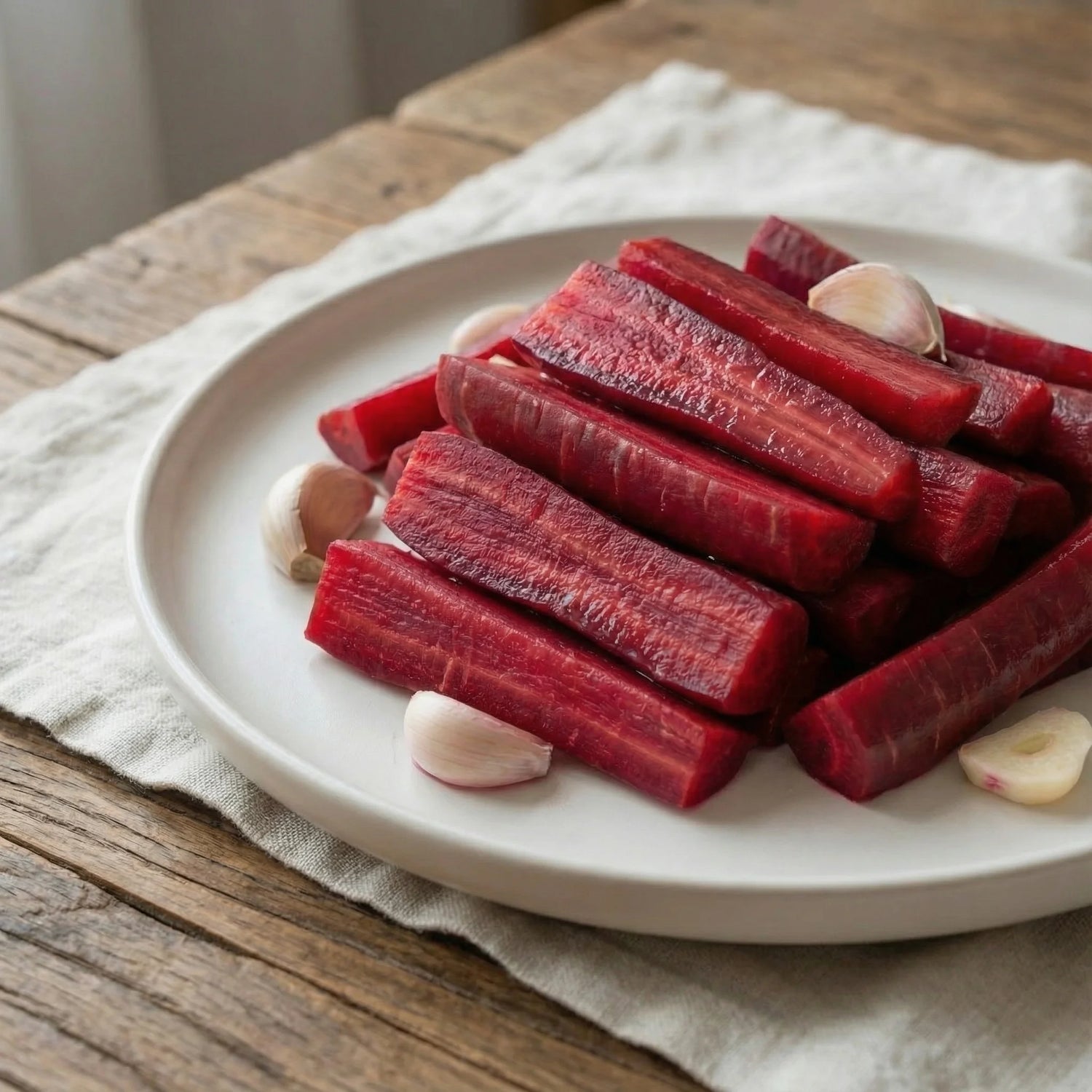 Mor Havuç Turşusu 1000cc Cam Kavanoz – Ev Yapımı Antep Usulü