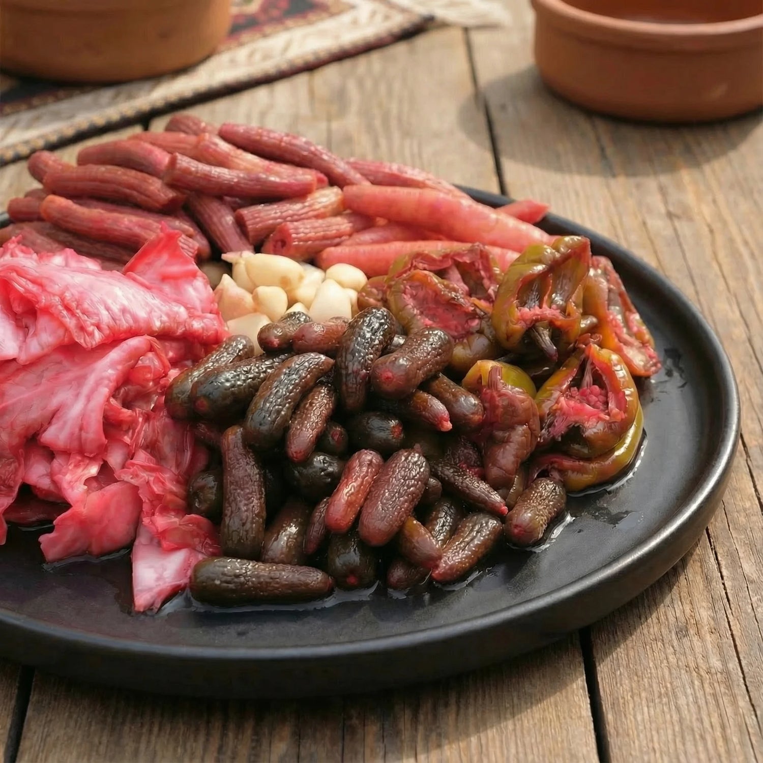 Acısız Kırmızı Pancar Sulu Karışık Turşu – Antep Usulü Kütür Lezzet | Budabenimolsun 5 L Pet Kavanoz