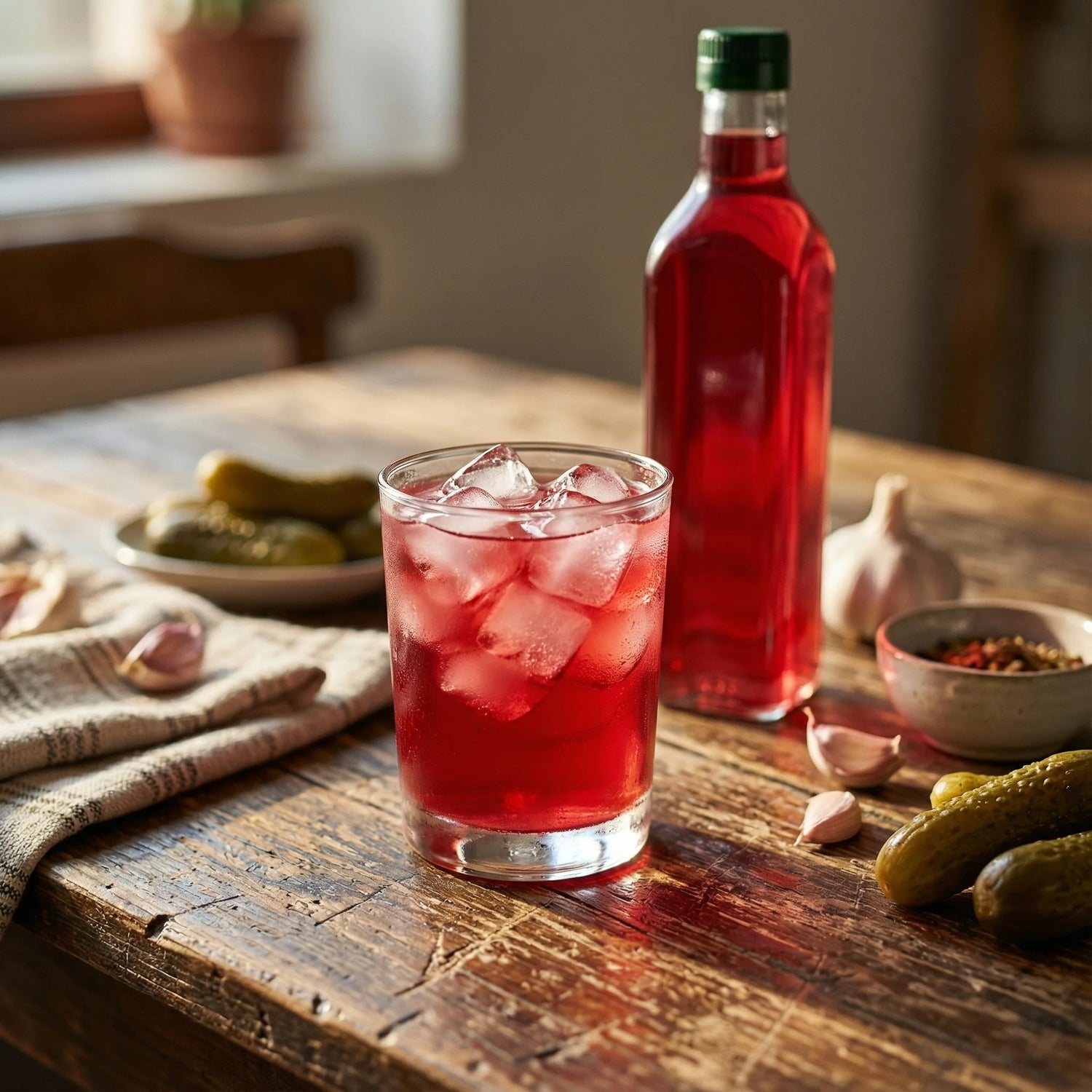 Gaziantep Usulü Acısız İçilebilir Turşu Suyu (Kırmızı Pancar Sulu) 500ml