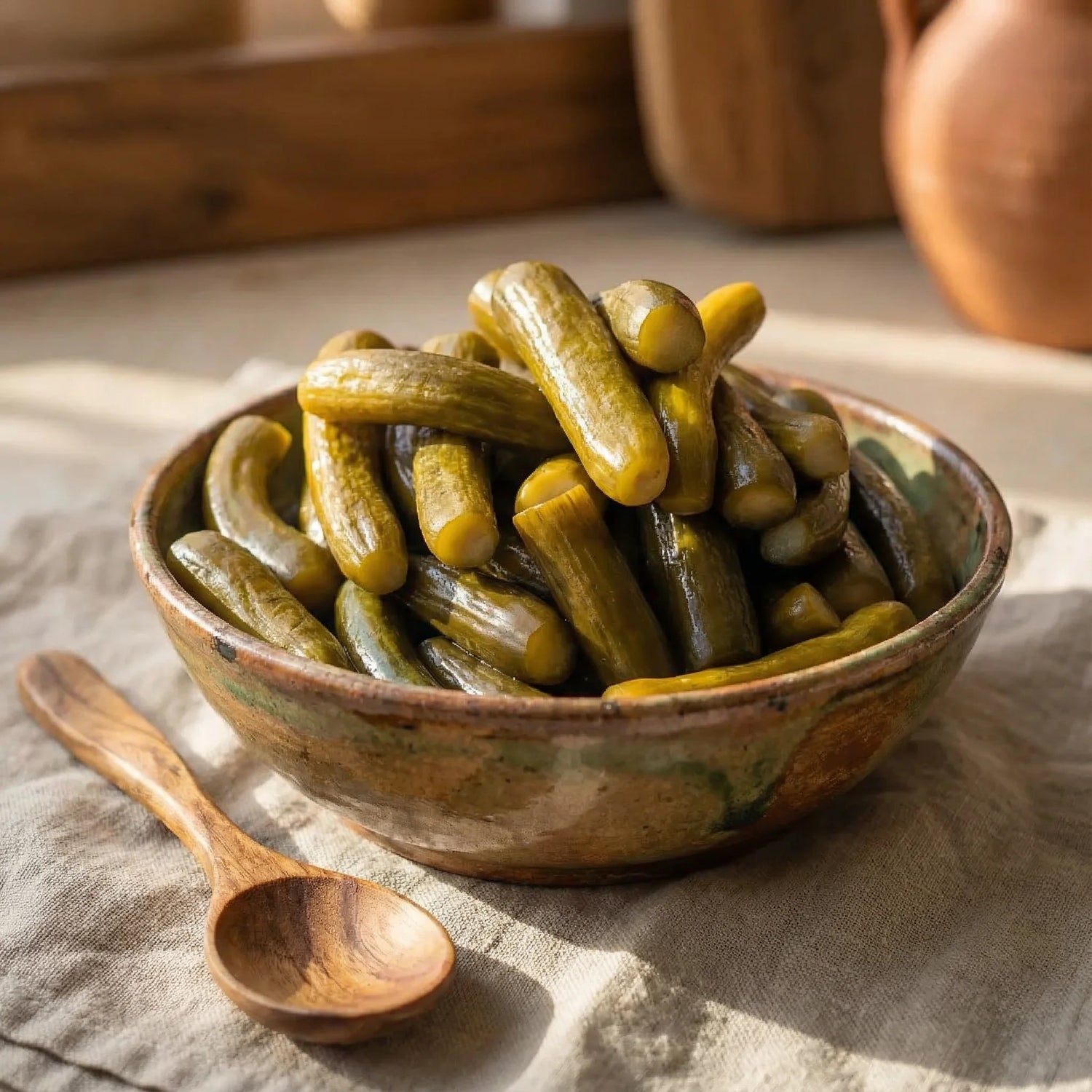 Antep Usulü Çıtır Salatalık Turşusu – 1700cc Cam Kavanoz, Ev Yapımı, Yeni Mahsul