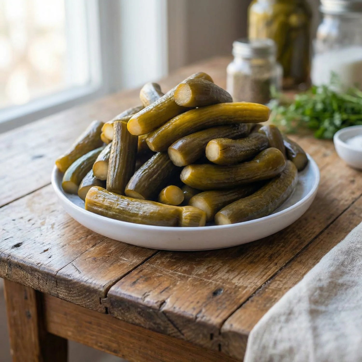 Antep Usulü Çıtır Salatalık Turşusu – 1700cc Cam Kavanoz, Ev Yapımı, Yeni Mahsul