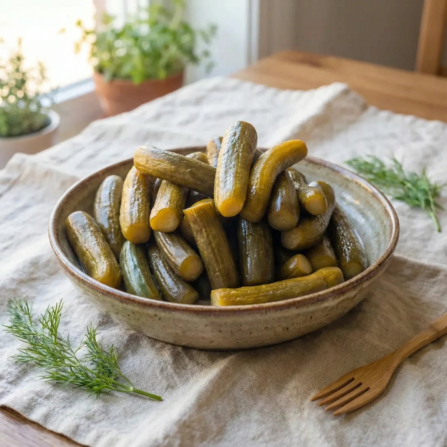 Çıtır Salatalık Turşusu 1000cc Cam Kavanoz – Ev Yapımı Antep Usulü